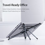 4-in-1 Aluminum Magnetic Lay Flat Phone Tripod Stand