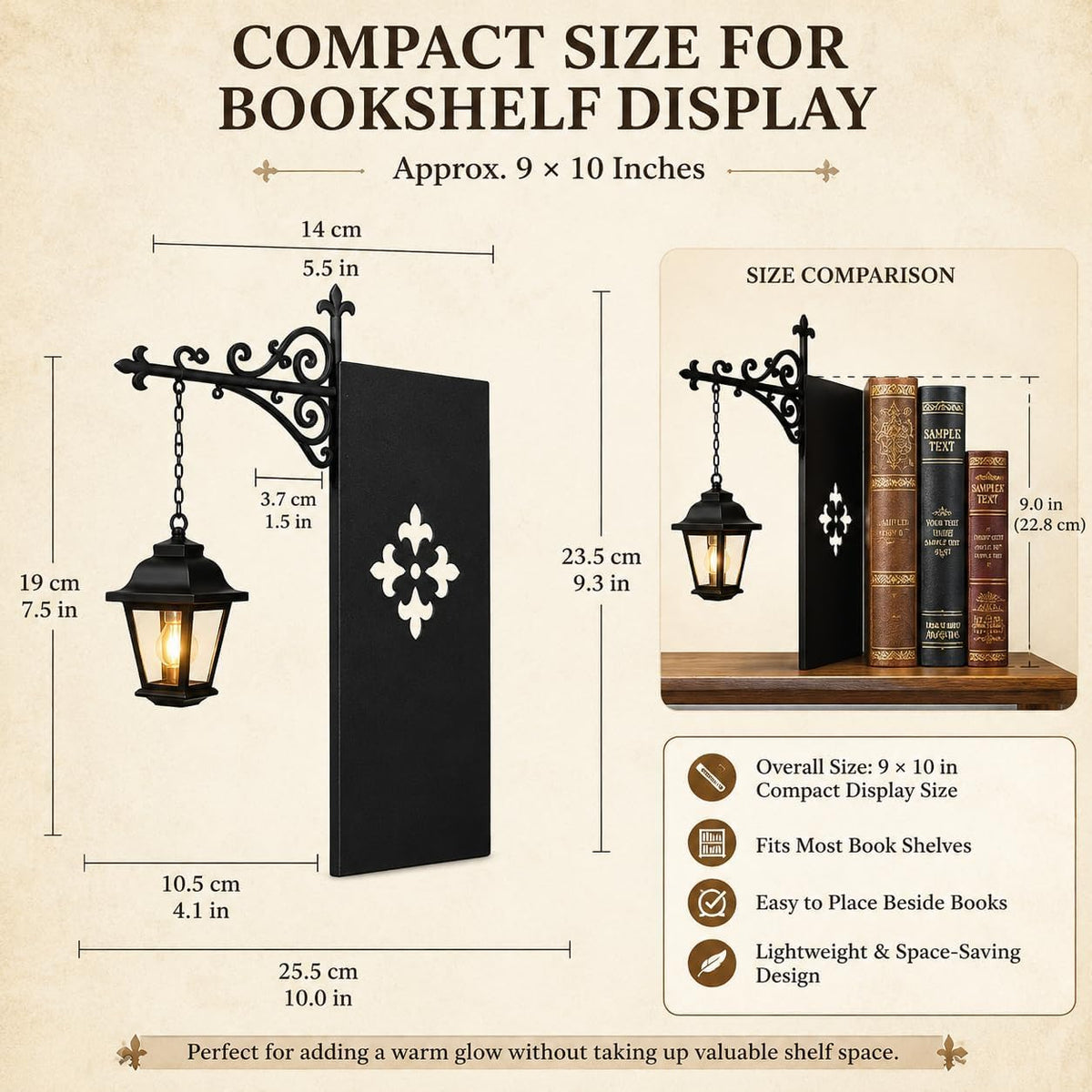 Bookshelf Clip‑on Ambient Light