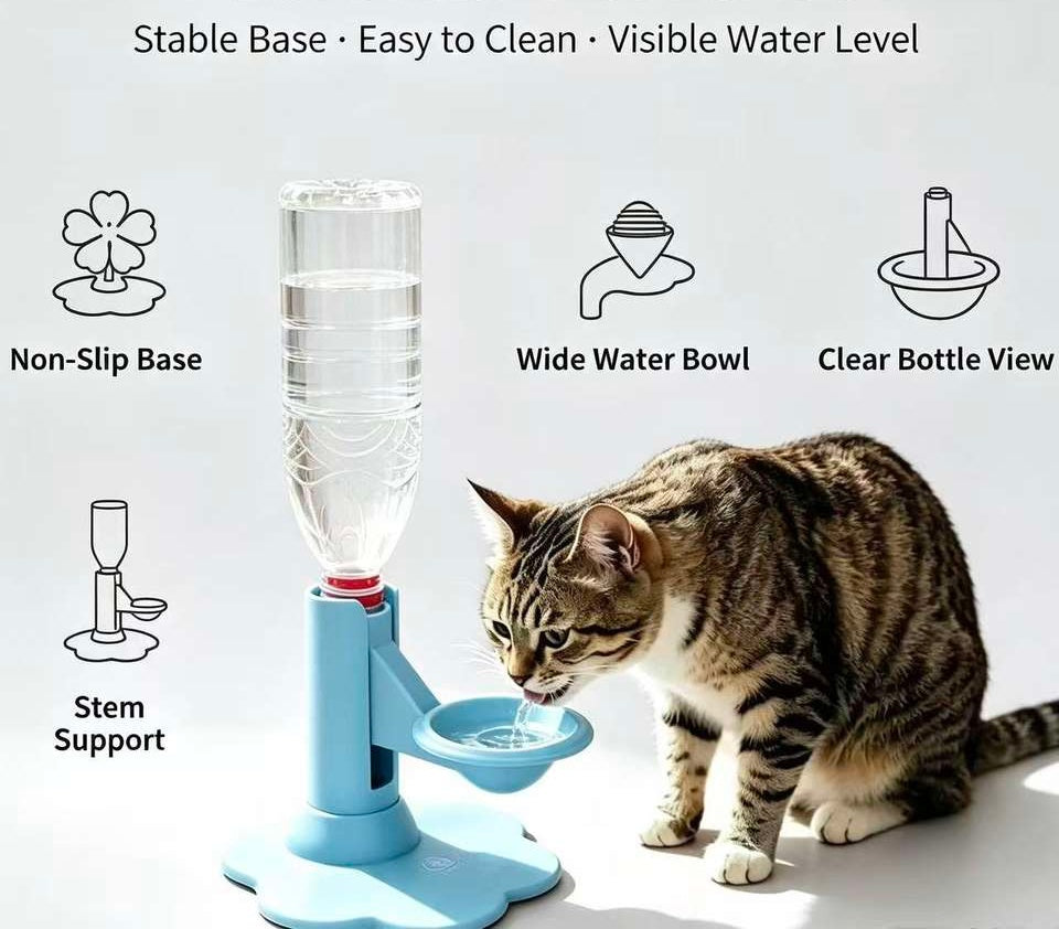 Adjustable Automatic Pet Water Fountain, Multi‑Flow Circulating Water Dispenser for Cats & Small Dogs